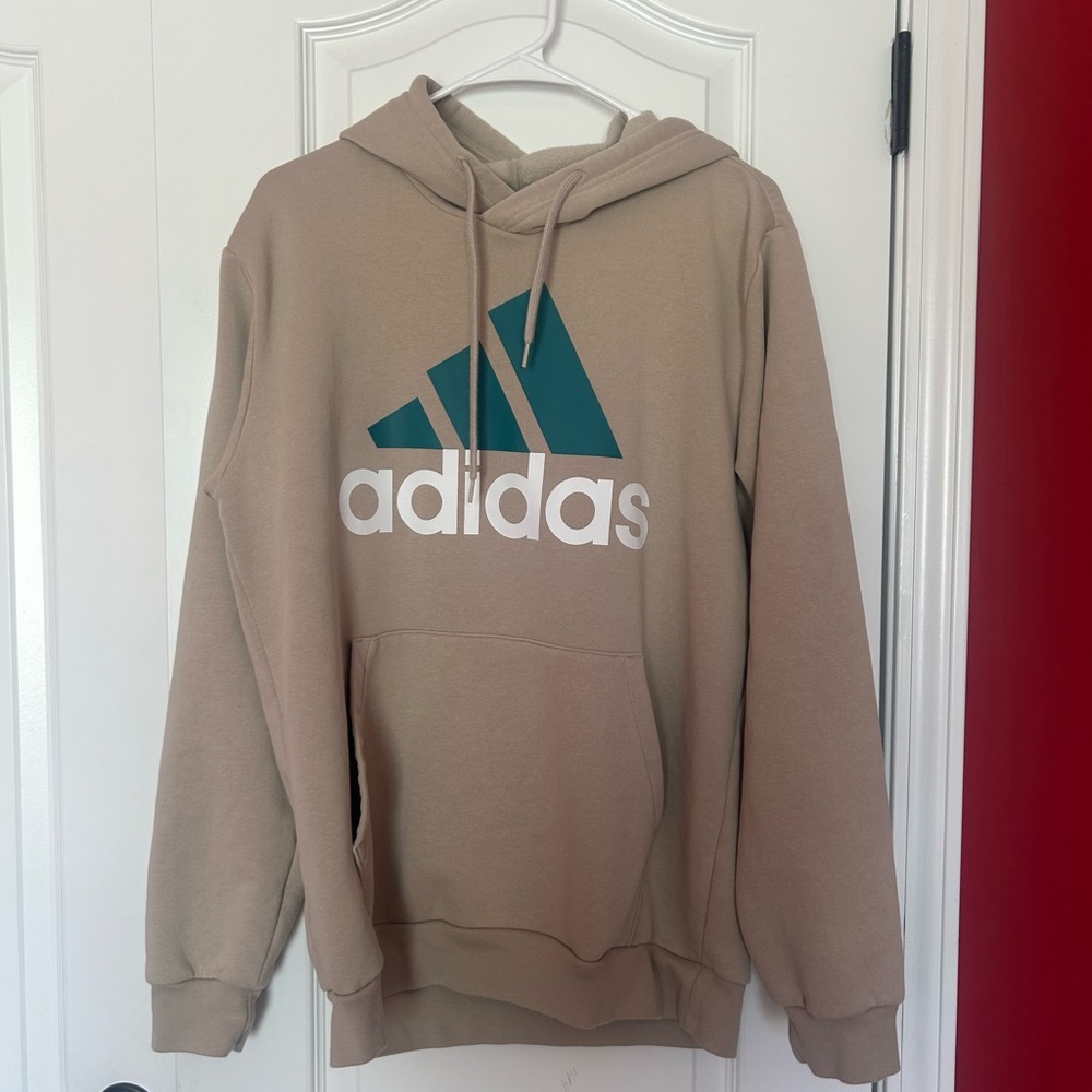 Adidas Tan Hoodie for Men Medium